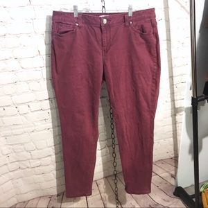 CAbi Maroon Jeans